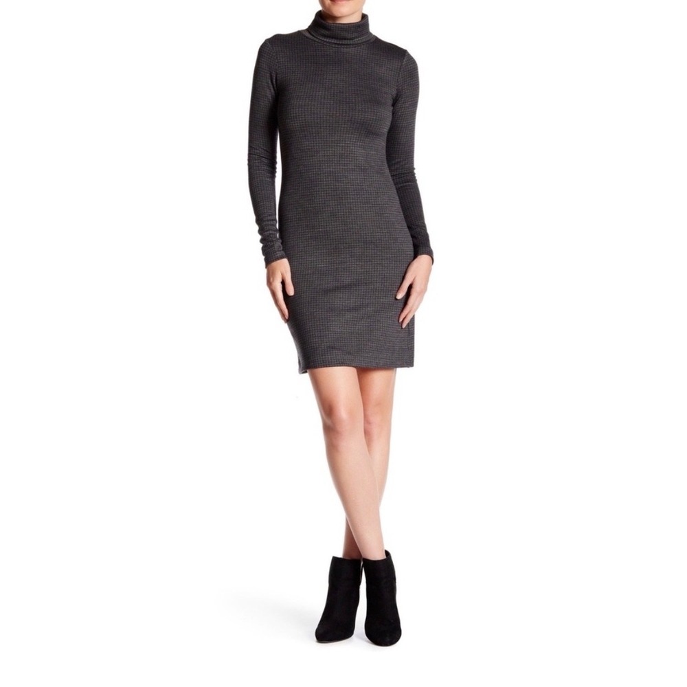 Theory Tajello Delfina Dress In Houndstooth Size Medium Wool Blend Preppy Fall